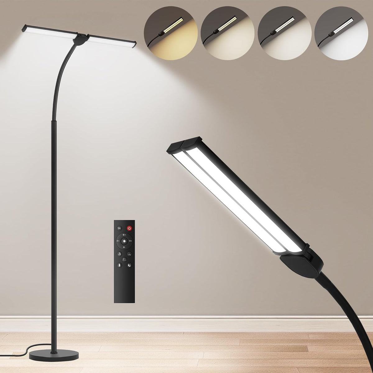 LED Floor Lamp for Living Room,Bright Reading Lamps for Office